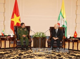 Tổng Bí thư Nguyễn Phú Trọng tiếp Thống tướng Min Aung Hlaing